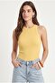 Women's Premium Texture Yellow Corded Cotton Tank Top