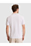 White Slim Fit 100% Cotton Buttoned Polo Collar T-Shirt 50307562-Vr013 - 5