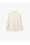 قميص مخطط كبير الحجم بأكمام طويلة وياقة كلاسيكية من مزيج الفيسكون - 7