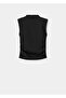Drawstring Perkins Collar Blouse - 3