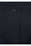 Slim Striped Dress with Hidden Buttons - 8