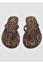 Leopard Print Strap Sandals - 6