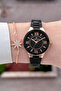 30 mm Women's Wristwatch with Bronze Case and Black Strap, 2 Years Warranty - 2