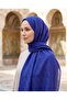 Siena, Jacquard Cocoon Shawl - Signature Pattern - 02 - Midnight Blue
