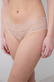 Lacy Elegance Beige Hipster Panties