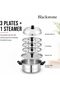 Stainless Steel Idli Maker 3 Plates 18 Idli Steamer Cooker Induction Safe - 4