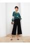 V-Neck Floral Long Sleeve Women's Blouse (S2) - 3