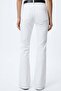 Belted Stylish Flare Women's Striped Jean Pants - 4