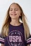 Ages 4-15 Licensed Us Polo Assn Girls' Set - Purple - 5