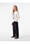 Cotton Printed Ecru Girls' Long Sleeve T-Shirt 6Wkg10030Ak - 2