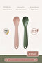 2-Pack Soft Tip Silicone Feeding Spoon with Teething Feature - Baby Feeding Spoon-Green/Pink - 3