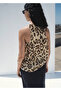 Animal Patterned Fluid Blouse - 4