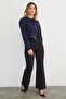 Peter Pan collar Front Tie Crop Blouse - 3