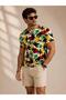 Palm Print Cotton Men's T-Shirt - 2
