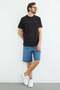Slogan Embossed Crew Neck T-Shirt - 5