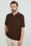 Half Zip Polo Collar Knitwear T-Shirt - 5