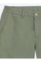 Green Plain Fabric Jogging Fit Casual Bermuda - 7