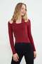 Lace Halter Neck Slim Fit Blouse - 2