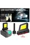1PCS 1-5PCS Magnetic LED Work Light, 2000LM Compatible with DeWalt Milwaukee Makita 20V/18V, Portabl - 7
