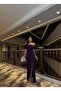 Glitter Off Shoulder Ruffle Slit Detail Evening Dress Purple 583175