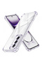 Husa pentru Reno12, Techsuit, Shockproof Clear, Transparenta