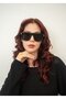 Unisex Rectangular Sunglasses Black Frame Smoked Glass Uv Protection Deta C3 - 3