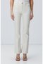 Ekru Simli Denim Pantolon - 2