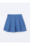 Alita City Blai̇s Blue Plain Mini Women's Skirt with a Difference - 6