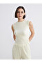 Original Oval Collar Textured Blouse - 3
