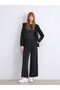 Lcwaikiki Classic Black Women's Elastic Waist Pants