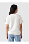 Original Oval Collar Turkey Printed Women's T-Shirt - 3