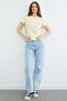 Floral Embroidered Crew Neck T-Shirt - 3