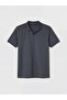 Nevavm Men's Textured Polo Collar T-Shirt with a Difference - 5