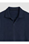 Nevavm Men's Textured Polo Collar T-Shirt with a Difference - 6