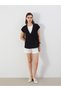 Alita City Lcw Vision Black Plain Women's Kimono with a Difference - 4