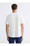 Nevavm Men's T-Shirt with Oval Collar and Printed Design - 4