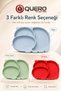Silicone Vacuum Divided Food Plate, Baby Food Plate, Vacuum Baby Kids Food Plate, 3 Compartment Food Plate - 3