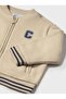 Baby Boy Teddy Bear Print College Jacket 0-4 Years Old Brown - 4