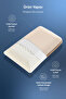 Small Neck Supported Visco Orthopedic Pillow with Cotton Cover, Brown, 60X40X10 cm - 7
