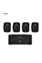 M-VAVE WP-12 2.4G Wireless Earphone Monitor System Rechargeable Transmitter 4 Receivers with Volu...