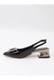 Gabbel 200 Black Patent Leather Heeled Women's Sandals - 7