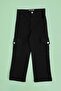 Adjustable Waistband Cargo Pocket Pack Palazzo Girls' Trousers