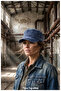 100% Acrylic, Washable Trucker Castro Hat, Adjustable with Belt Buckle (Unisex)
