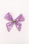 Lilac Star Printed Tulle Girl's Clip Buckle - 4