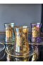 Handmade Crystal Lorenzo Mixed Lustered 24K Gold Embellished 12-Piece Presentation Tea Set - 2