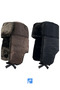 70% Acrylic 30% Cotton, Water Resistant Russian Pilot Hat with Fur Inside - 5