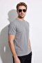 Honeycomb Fabric Crew Neck T-Shirt