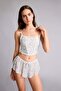 شورت بيجامة أزرق فاتح مزين بالزهور H7587AX26SP - 4