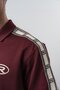 Men's R Stripe Detailed Regular Fit T-Shirt Trousers Set Burgundy - 6