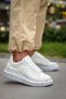 Kb-x500 kuback white gold lace-up daily men's shoes